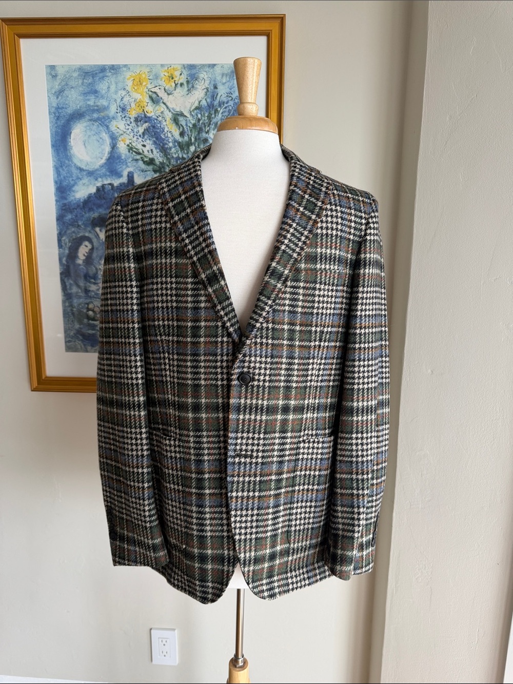 Todd Snyder Green Brown Black Plaid Sport Coat